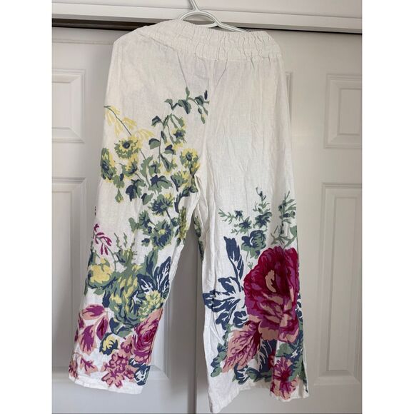 Pilcro by Anthropologie The Somerset Pull-On Pants: Printed Linen Cotton Edition - Picture 3 of 7